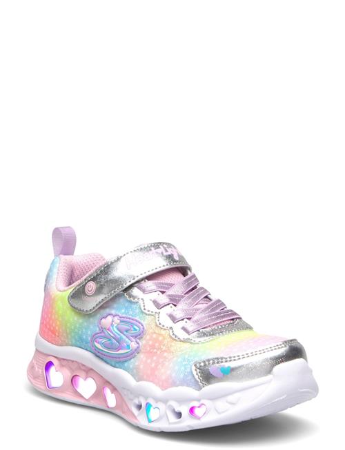 Girls Flutter Heart Lights Simply Love Skechers Pink