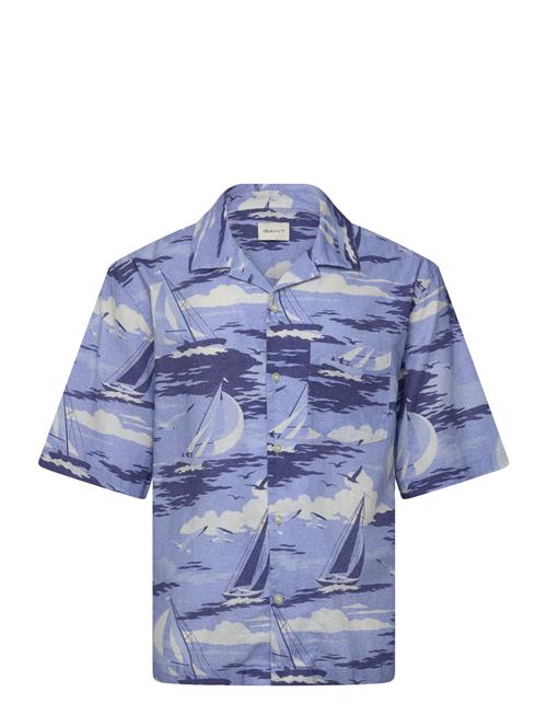 Rel Sailing Print Ss Shirt GANT Blue