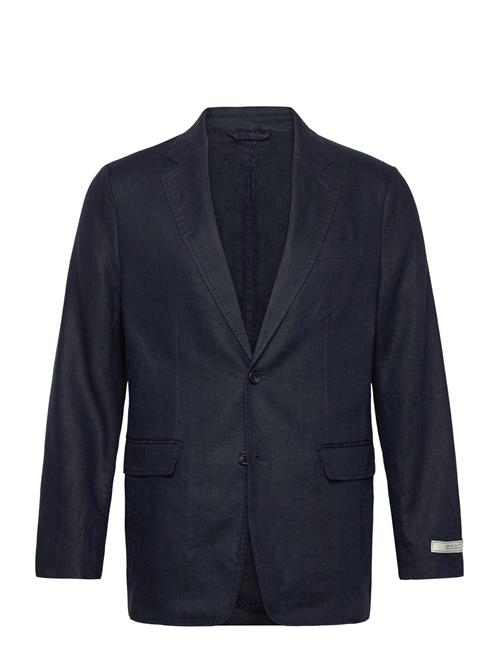 Reg Gmnt Dye Linen Blazer GANT Navy