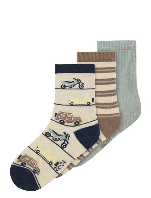 Nmmhuberts 3P Sock Name It Beige