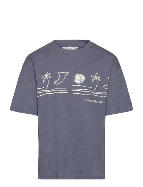 T-Shirt .-- Balance Mango Blue