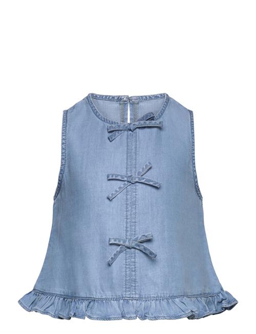 Se Blouse .-- Coco Mango Blue ved Booztlet