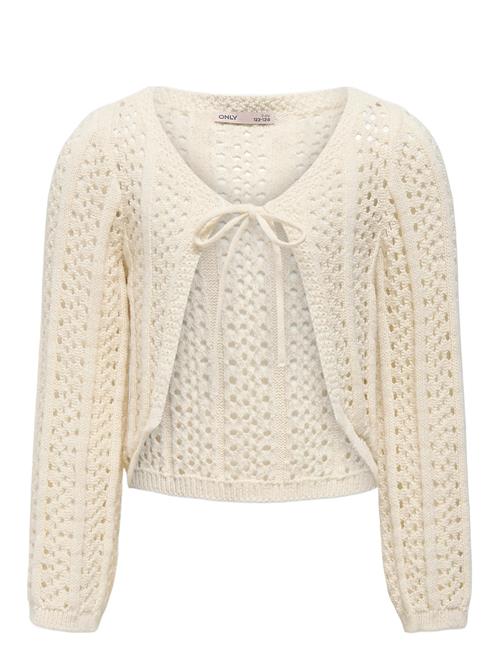 Kogmarina Life 3/4 Crop V-Neck Knt Noos Kids Only Cream