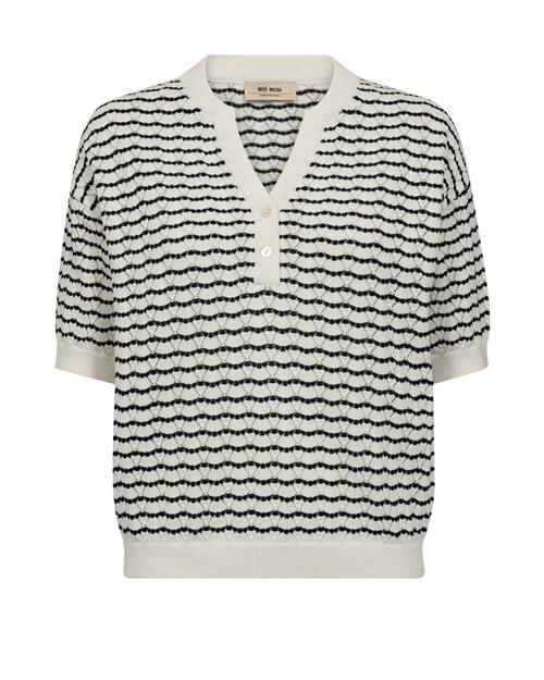 MOS MOSH Pullover  ecru / sort