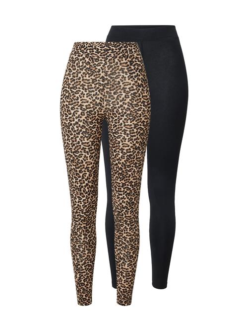 ONLY Leggings 'ONLLIVE LOVE'  ecru / brokade / sort