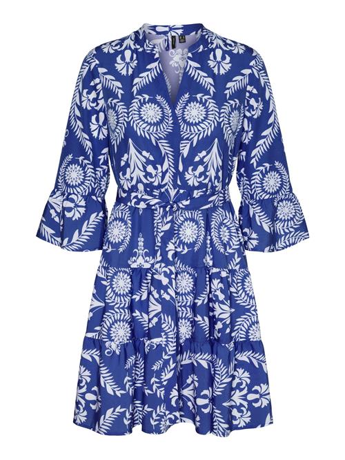 VERO MODA Blusekjole 'Zera'  blå / hvid