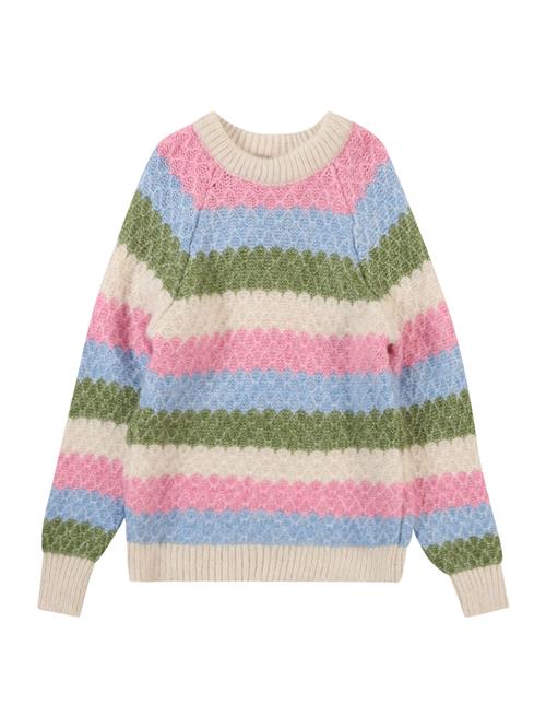 ONLY GIRLS Pullover 'KOGChole'  beige / lyseblå / grøn / lyserød