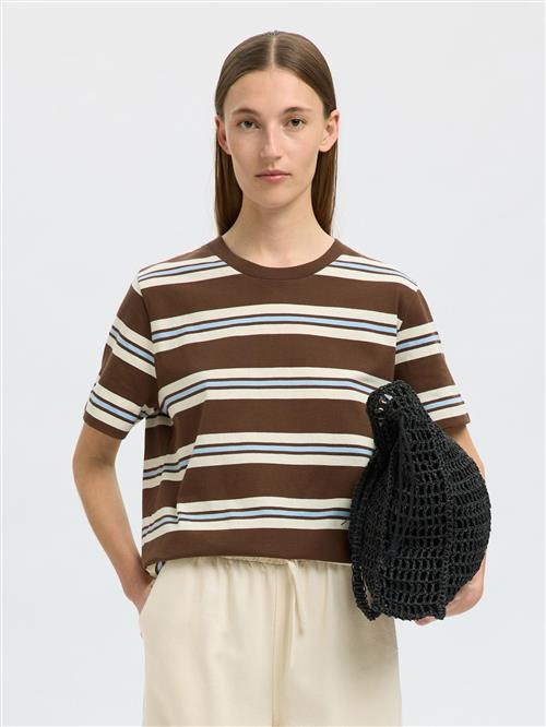 SELECTED FEMME Shirts  lysebeige / pastelblå / brun / sort