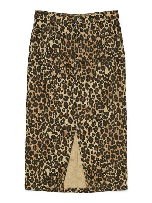 VERO MODA Nederdel 'Veri'  brun / lysebrun / sort