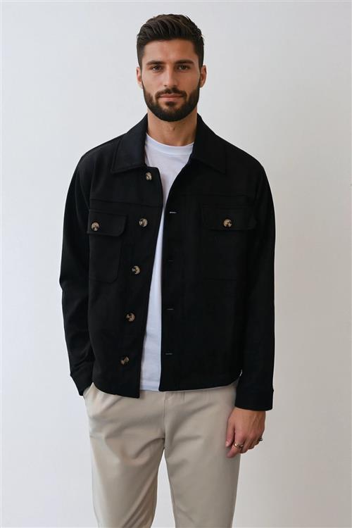 Callum Jakke - Sort - M - TeeShoppen