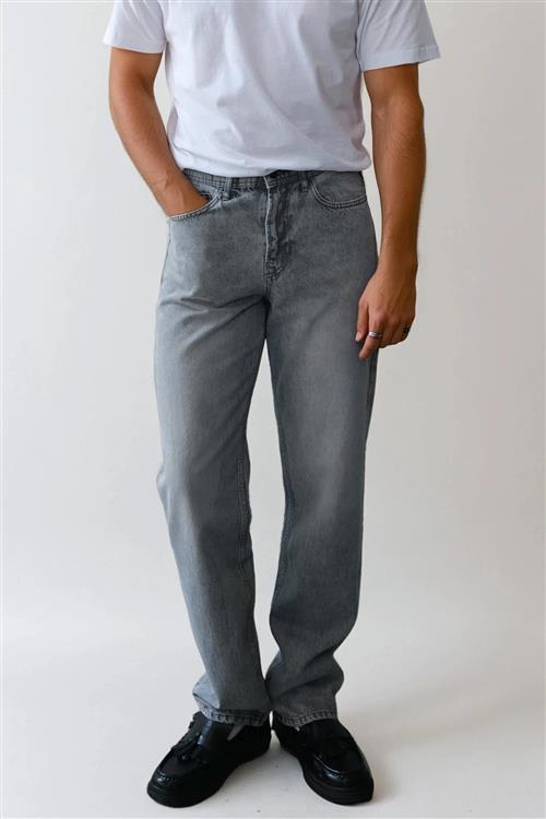 Noah Loose Fit Jeans - Grå Denim - 32/32 - TeeShoppen