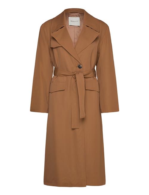 Fluid Belted Coat GANT Brown
