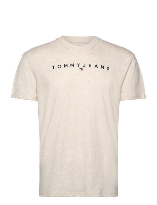 Tjm Reg Linear Logo Tee Ext Tommy Jeans Cream