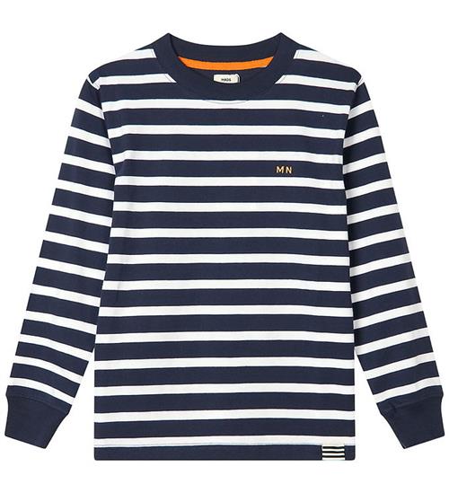 Mads Nørgaard Bluse - Carlito - White/Parisian Night