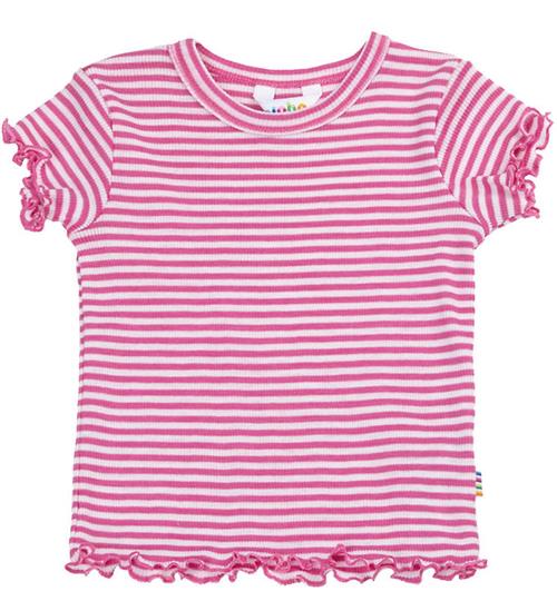 Joha T-shirt - Rib - Uld/Silke - Pink