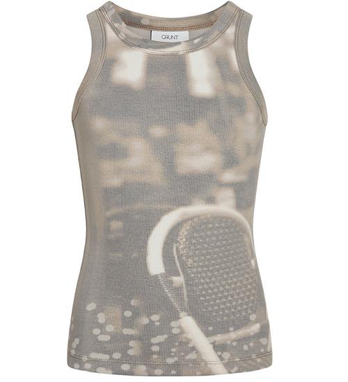 Grunt Tanktop - GrFrille - Brun m. Print