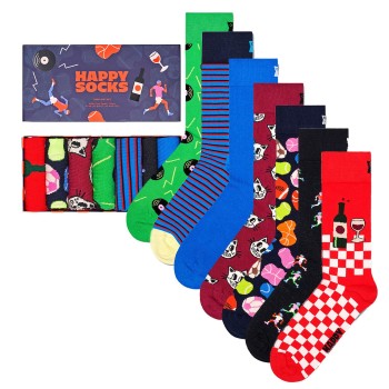 Happy socks Strømper 7P 7-Day Gift Box Flerfarvet-2 bomuld Str 41/46