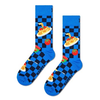 Happy socks Strømper Dinner Sock Blå bomuld Str 41/46