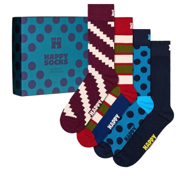 Happy socks Strømper 4P New Vintage Socks Gift Set Flerfarvet-2 bomuld Str 41/46