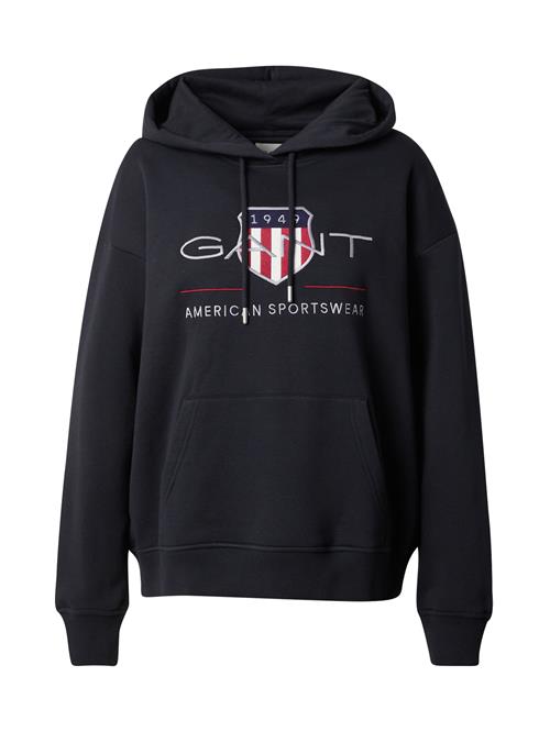GANT Sweatshirt  sølvgrå / rød / sort / hvid