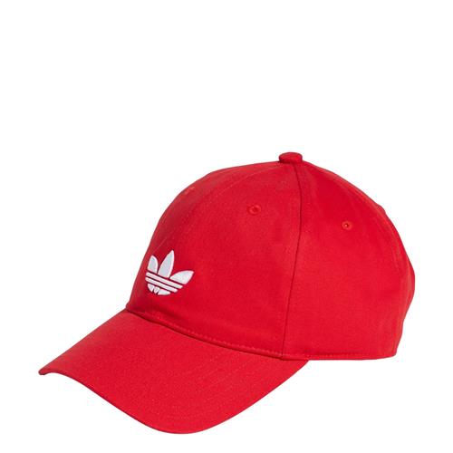 ADIDAS ORIGINALS Hætte 'Adicolor Classic Trefoil'  rød / hvid