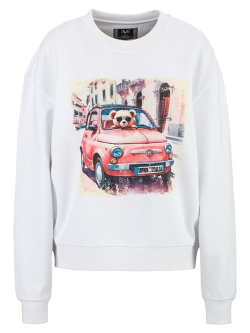 19V69 ITALIA Sweatshirt 'Sinja 506'  blandingsfarvet / hvid