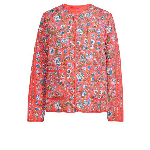 Se ADIDAS ORIGINALS Overgangsjakke 'Adidas Originals x Liberty London'  blå / grøn / orangerød / hvid ved About You