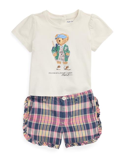 Polo Ralph Lauren Sæt  marin / mørkegrøn / pink / hvid
