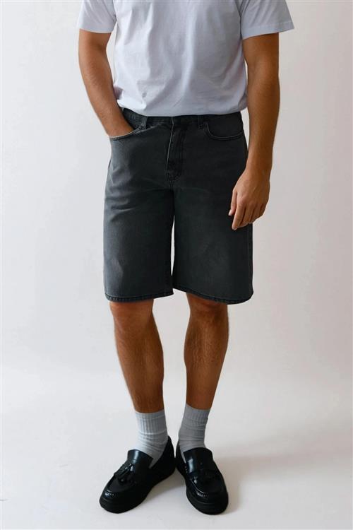 Denim Shorts Loose - Grå - 29 - TeeShoppen
