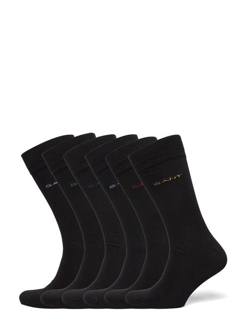 Soft Cotton Socks 6-Pack GANT Black