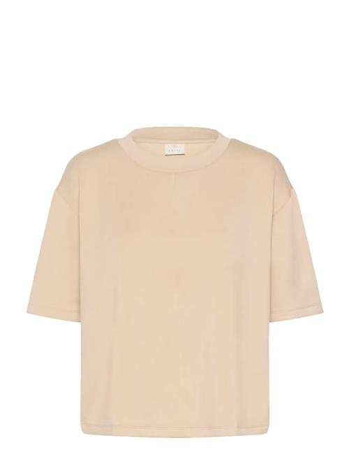 Kaannika T-Shirt Kaffe Beige
