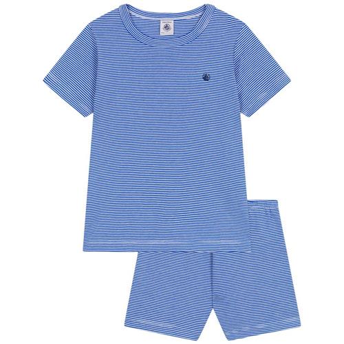 Petit Bateau Pyjamas Perse Marshmallow | Blå | 10 years