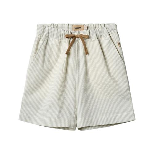 Wheat GOTS Cuba Shorts Summer Blue Stripe | Blå | 140 cm
