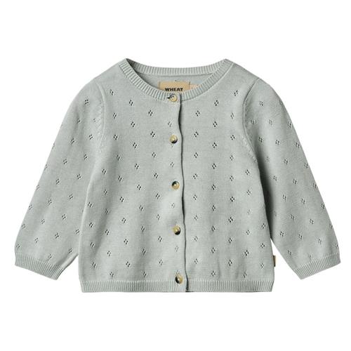 Wheat Maia Strikket Cardigan Soft Blue | Blå | 92 cm