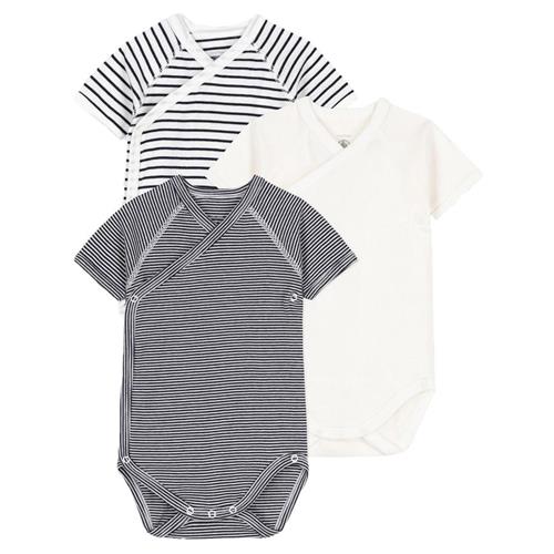 Petit Bateau 3-pak Babybody Cremefarvet |  | Newborn