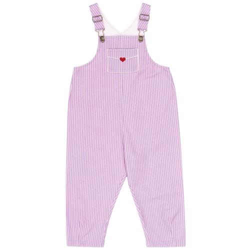 Konges Sløjd GOTS RHW X KS Lettre Lækre Bukser Stripe Lupino | Lilla | 12 months