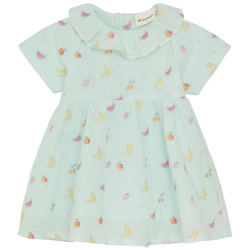 Minymo Kjole Wan Blue 68 cm  Blå  68 cm  kvinde