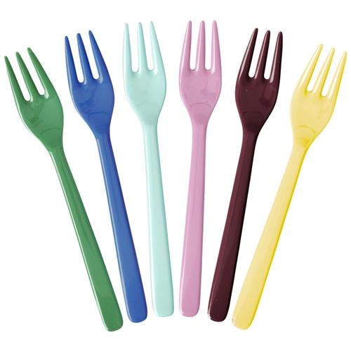 RICE A/S Set Of 6 Kagegafler I Melamin Show Your True Colors One Size    One Size  Unisex