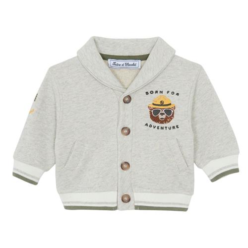 Tartine et Chocolat Cardigan Med Sjalskrave Gris Chiné | Grå | 4 years