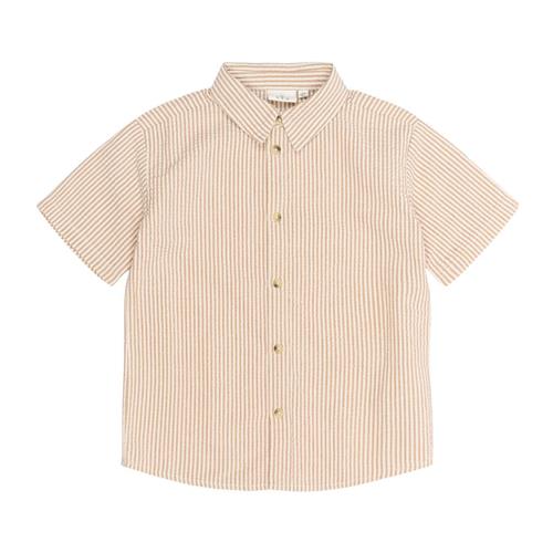 The New Ollie Skjorte Indian Tan Striped | Brun | 5-6 years