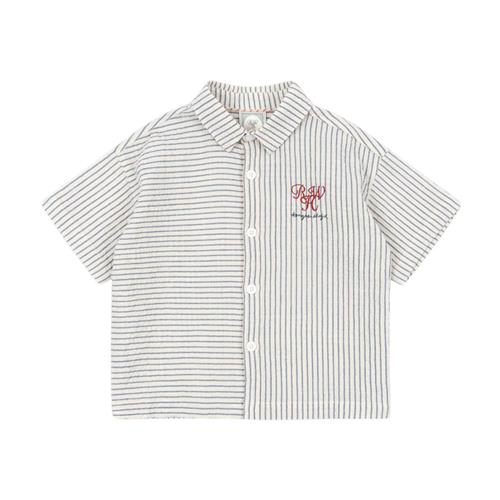 Konges Sløjd GOTS RHW X KS Duo Skjorte Stripe Blue | Blå | 3 years