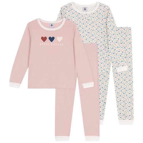 Petit Bateau 2-pak Pyjamas Marshmallow Saline | Hvid | 4 years