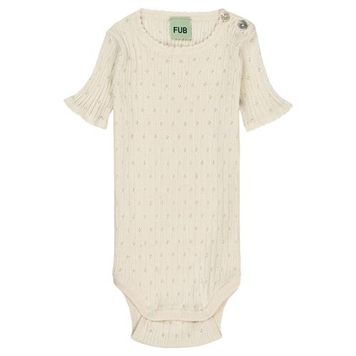 FUB Pointelle Baby Body Ecru |  | 68 cm
