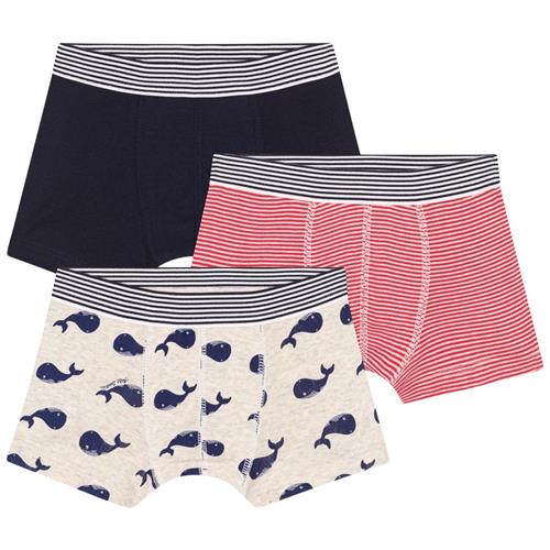 Petit Bateau Whale 3-pak Boxershorts Montelimar Marshmallow | Beige | 4 years