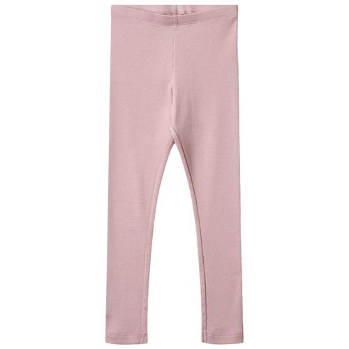 Wheat Maddy Ribbede Leggings Lavender Mist | Lilla | 122 cm