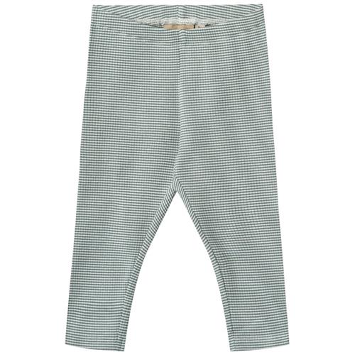 Wheat GOTS Jules Leggings I Jersey Stormy Sea Stripe | Grønn | 62 cm