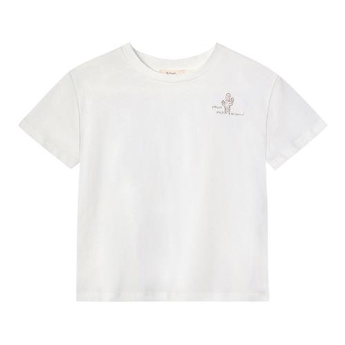 Fliink Sommer Cactus T-shirt Cloud Dancer | Hvid | 4 years