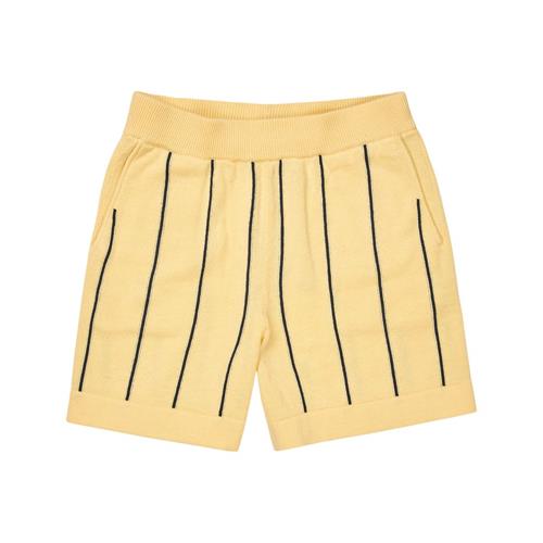 FUB Strikkede Shorts Vanilla/dark Navy | Gul | 100 cm