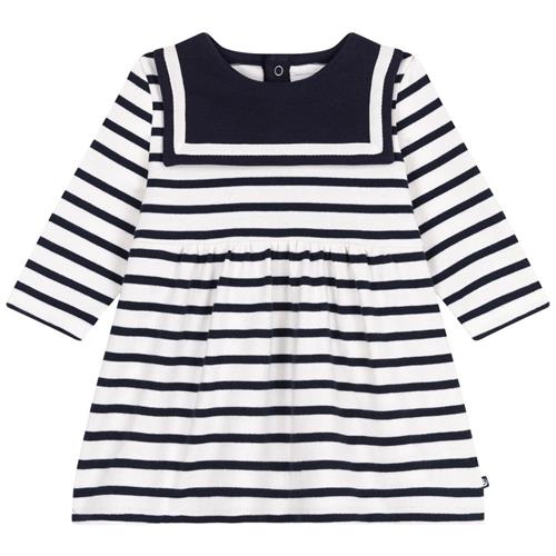 Petit Bateau Iconic Bretonstribet Kjole Blanc Bleu | Hvid | 12 months
