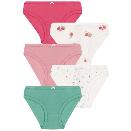 Petit Bateau 5-pak Trusser Aloevera Peonia 8 Y  Lyserød  8 år  kvinde